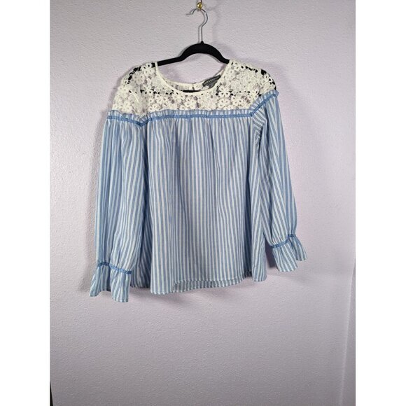 NWOT Kate & Mallory Womens Top Cottage Core Bohemian Lace XL - Picture 1 of 3